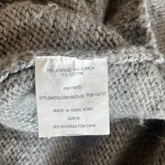 Super Cozy Grey Maternity Sweater - Picture 4 of 5